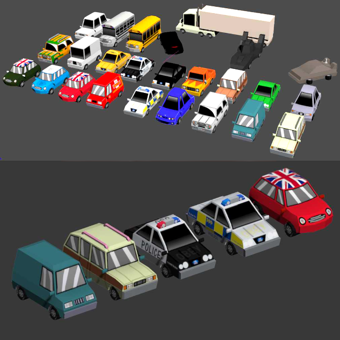 Stylized car collection